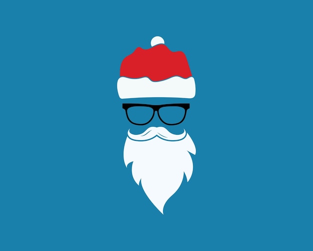 Santa claus hat vector icon illustration design