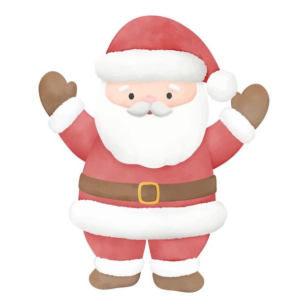 Santa Claus illustration mascot or character of Christmas for invitation and greetings