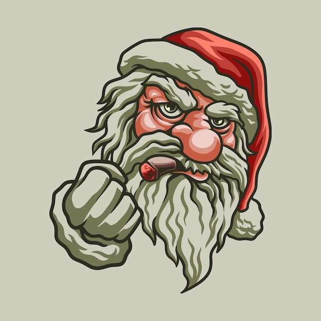 Santa Claus mascot great illustration for your branding business