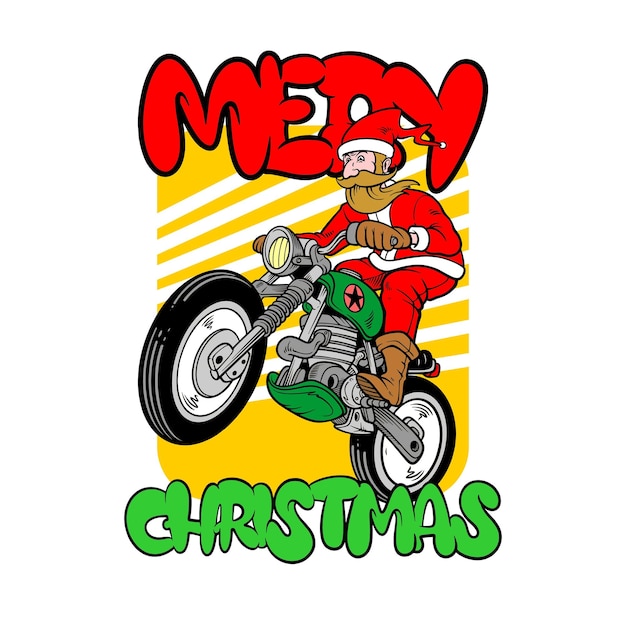 santa claus for mery christmas in cartoon style design