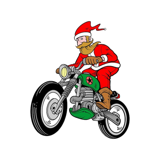 santa claus for mery christmas in cartoon style design