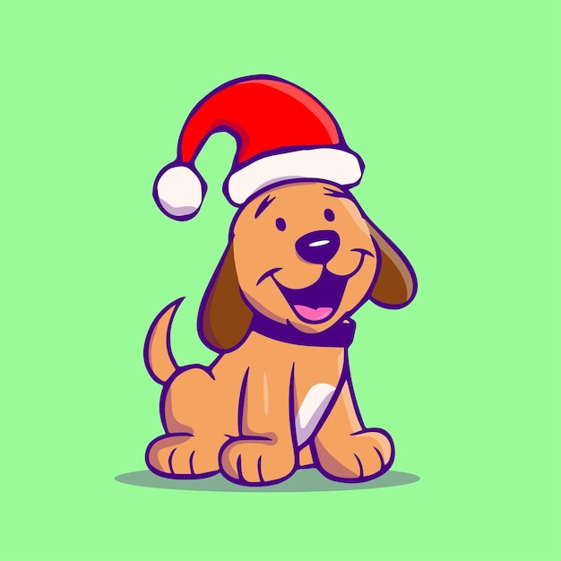 Santa Claus puppy for various types of use