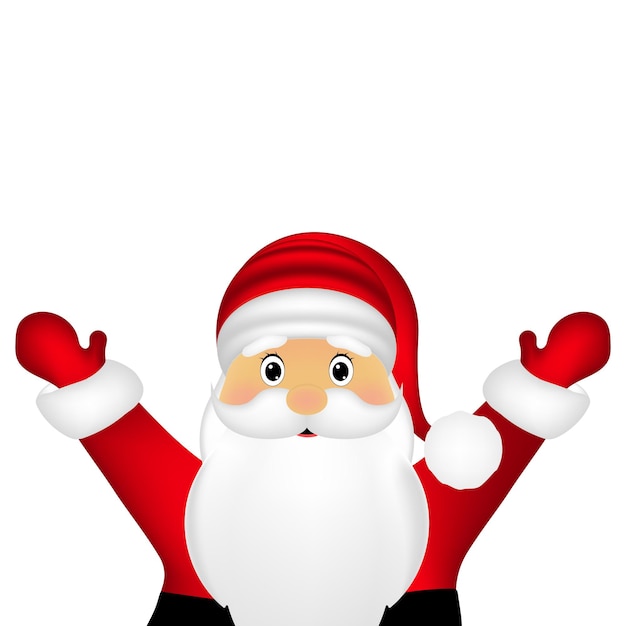 Vector santa claus on a white background vector illustration