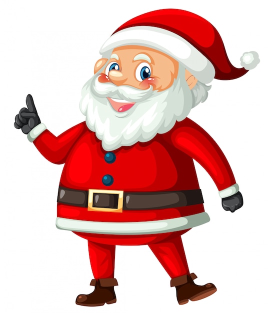 Santa claus on white background