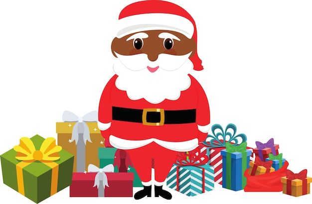 Santa Claus with gifts