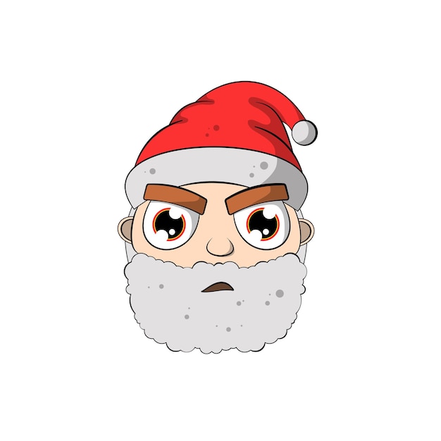 Santa Clause face character