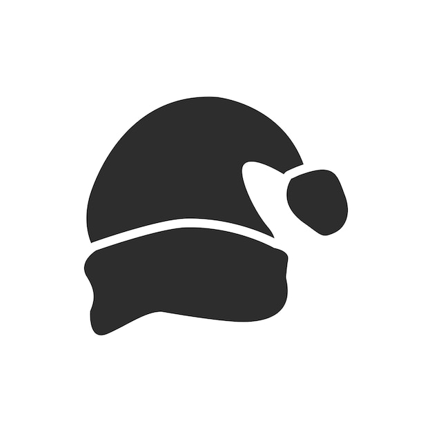 santa hat icon design vector template