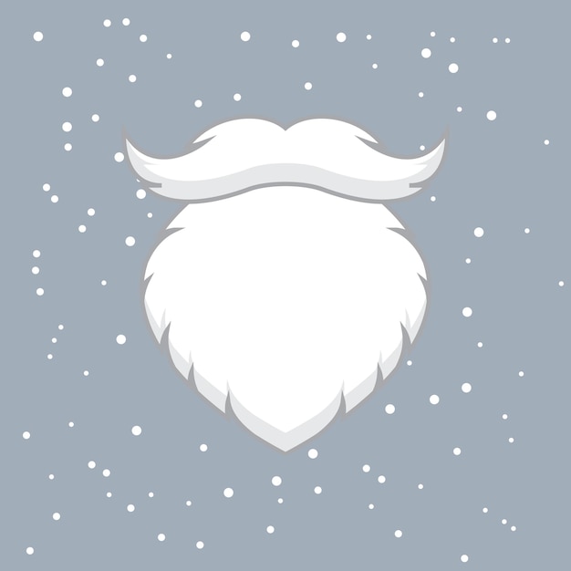 Santa Mustache and beard