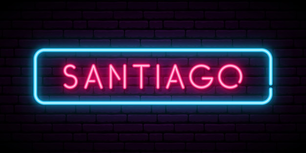 Santiago neon sign.