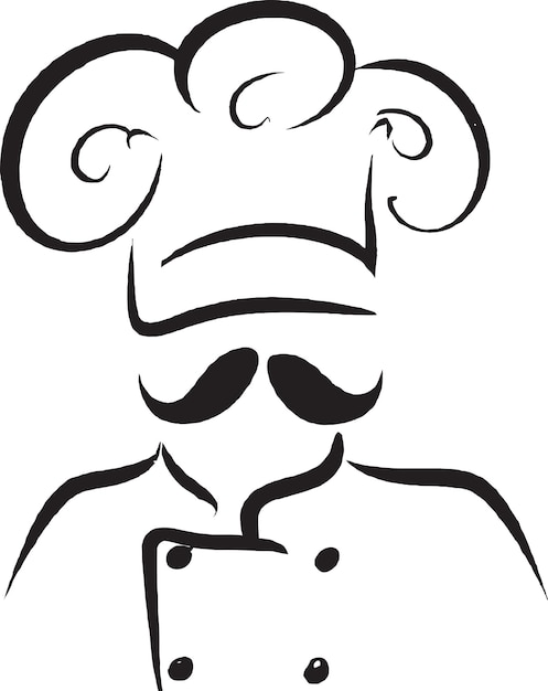 Sassy Chef Logo Icon Vector