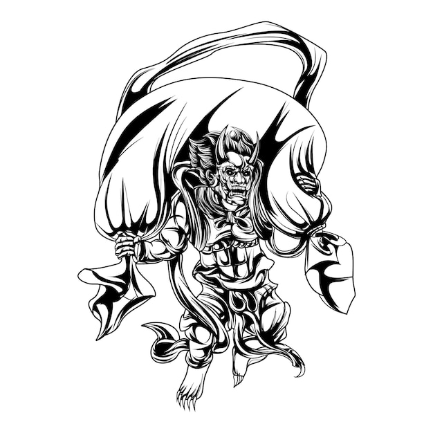 Vector satan fujin inking