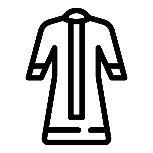 Saudi arabian icon outline vector Stylish clothes