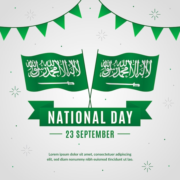 Saudi national day concept