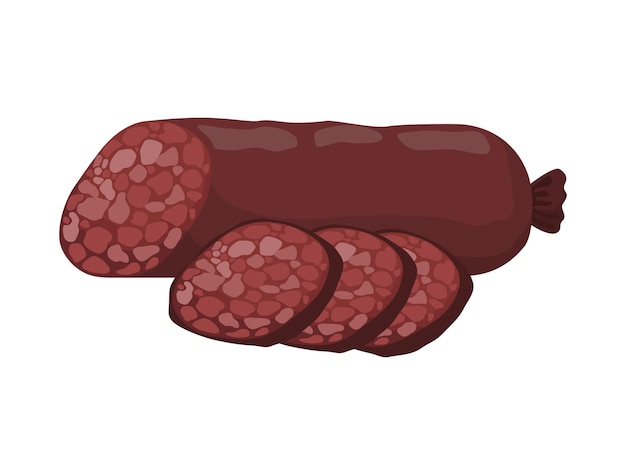 sausage butcher meat product icon