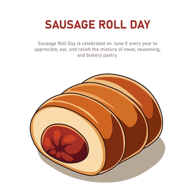 Sausage Roll Day background