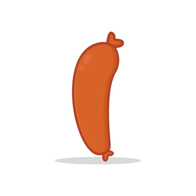 Sausage vector flat design collection flat style sausage design icon