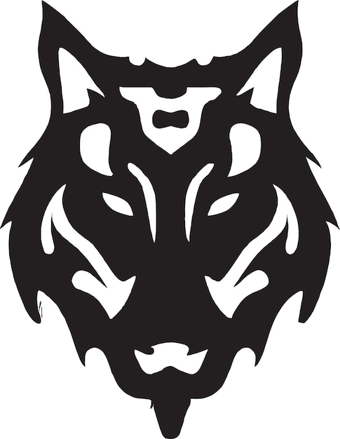 Savage Wolf Mascot Illustration