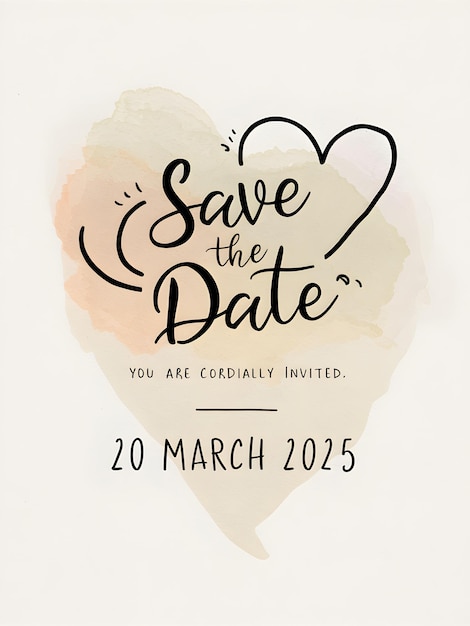 Save the date fair and marvelous minimalist theme wedding invitation vector illustration