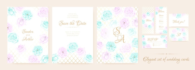 Save the date invitation collection for wedding ceremony