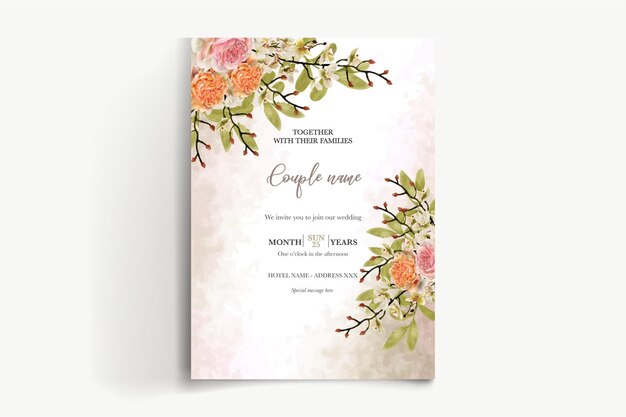 Save the date wedding invitation templates