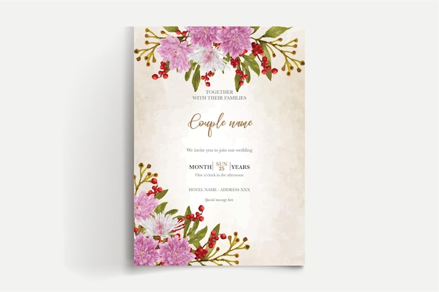 Save the date wedding invitation templates