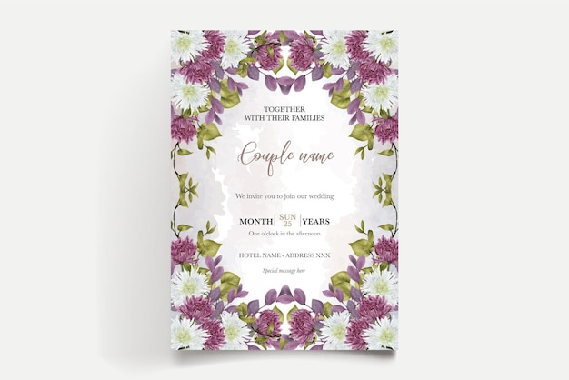 Save the date wedding invitation templates