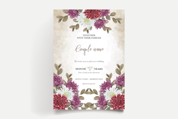 Save the date wedding invitation templates