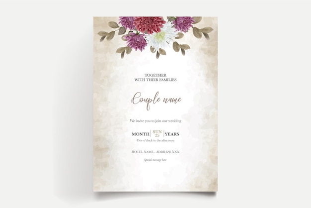 Save the date wedding invitation templates