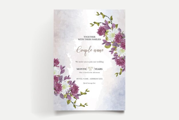 Save the date wedding invitation templates