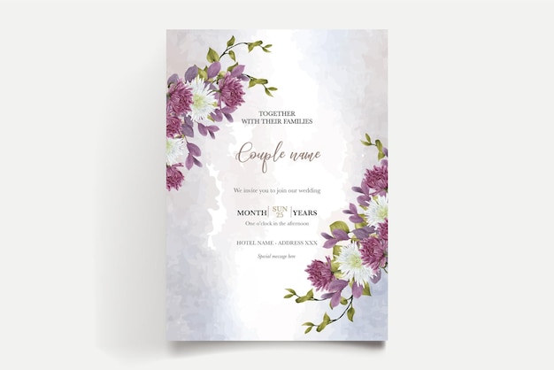 Save the date wedding invitation templates