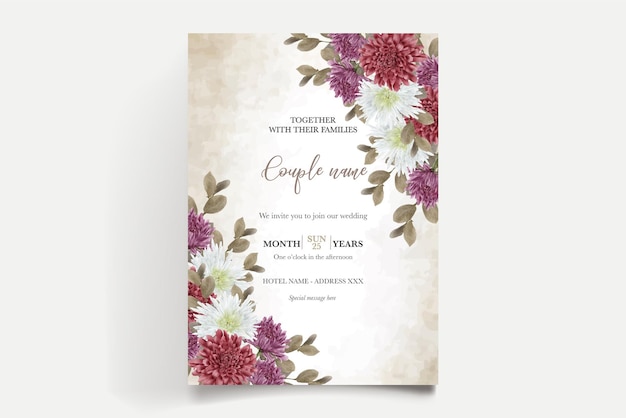 Save the date wedding invitation templates