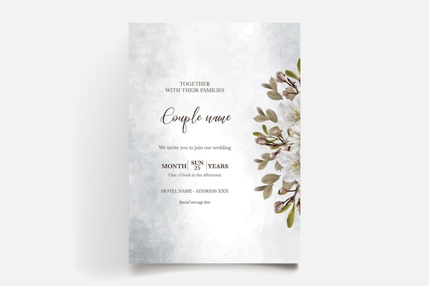 Save the date wedding invitation templates