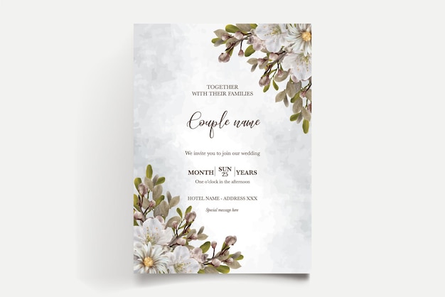 Save the date wedding invitation templates