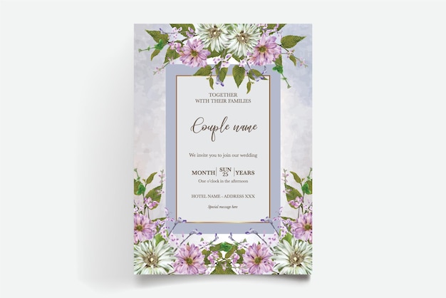 Save the date wedding invitation templates