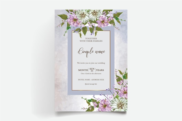 Save the date wedding invitation templates