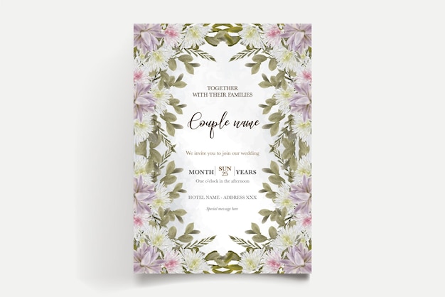 Save the date wedding invitation templates