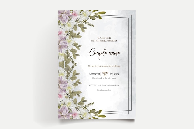 Save the date wedding invitation templates