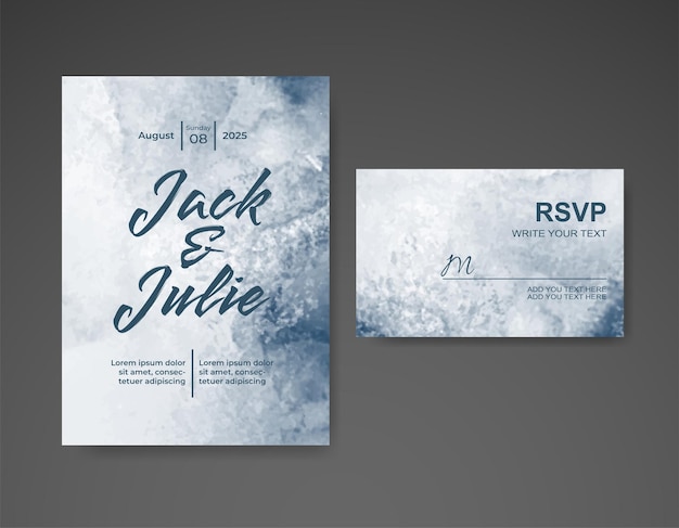 Save the date with watercolor background Design for your invitation