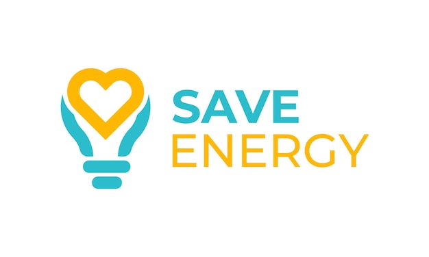 Save energy icon logo save energy vector illustration Save Electricity Logo