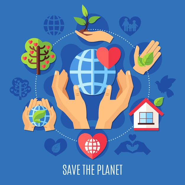 Save Planet Charity Composition