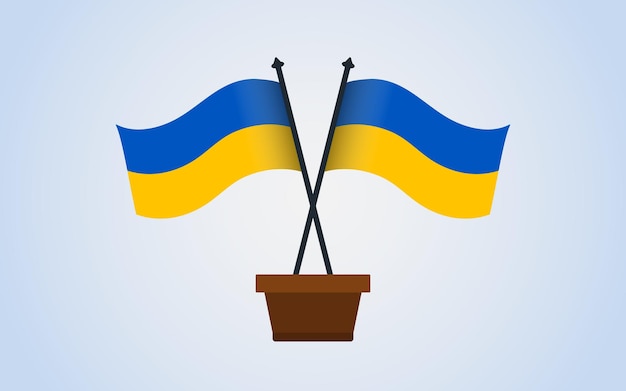 Save ukraine and ukraine flag stop war concept vector illustration or ukraine flag vector design