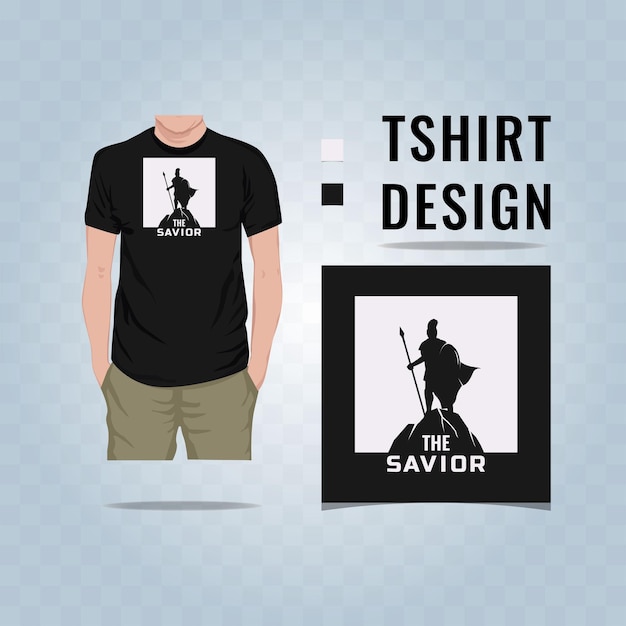 The savior t shirt design vector illustration