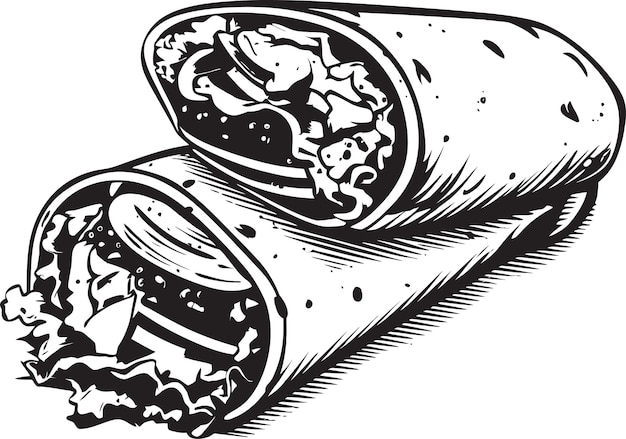 Vector savor the flavor delicious variations on classic burrito recipes