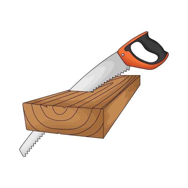 Vector saw illustration