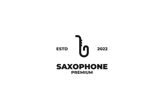 Saxophone icon logo design vector illustration