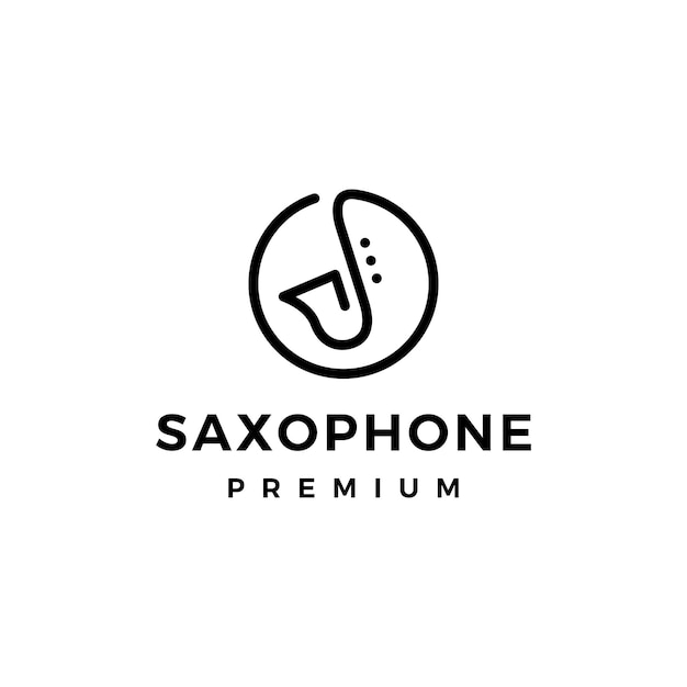 Saxophone Logo vector icon illustration