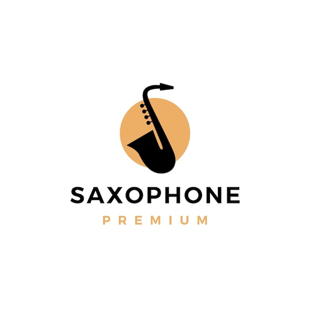 Saxophone Logo vector icon illustration