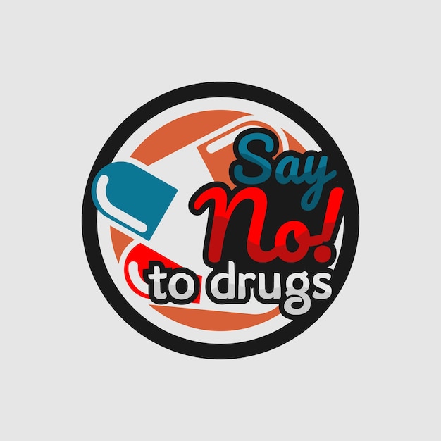 SAY NO TO DRUG ILLUSTRATION