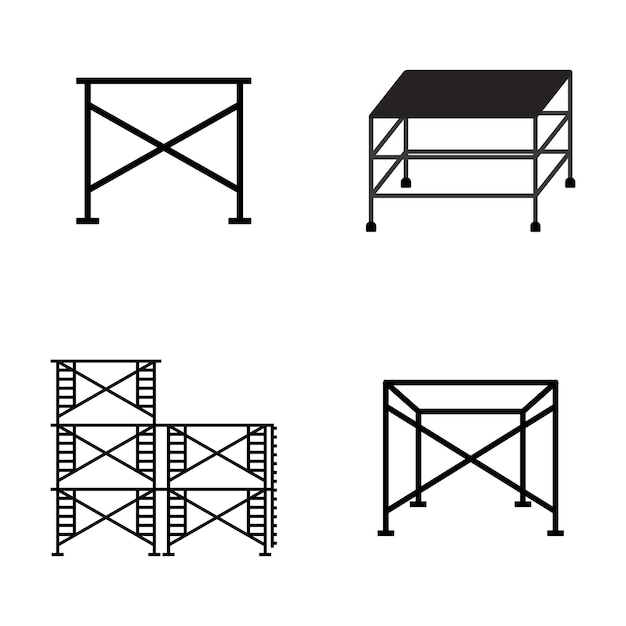 Scaffolding icon vector template illustration logo design