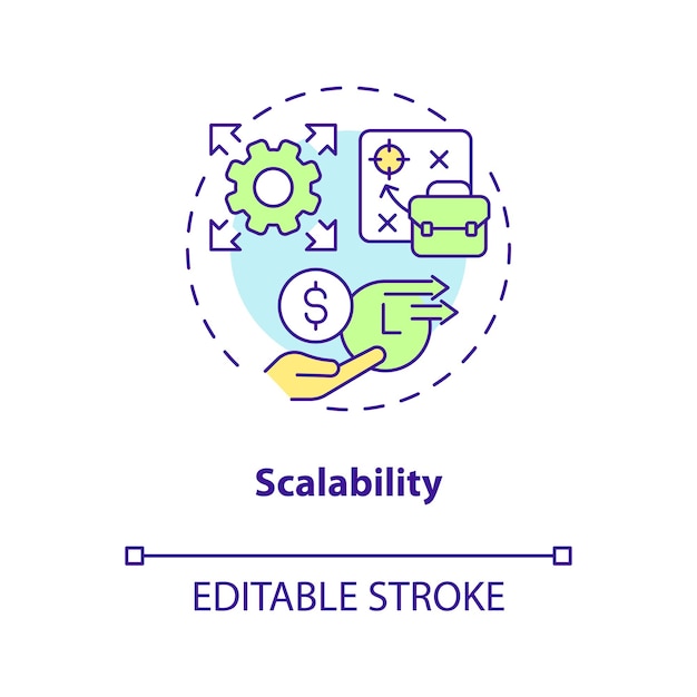 Scalability concept icon